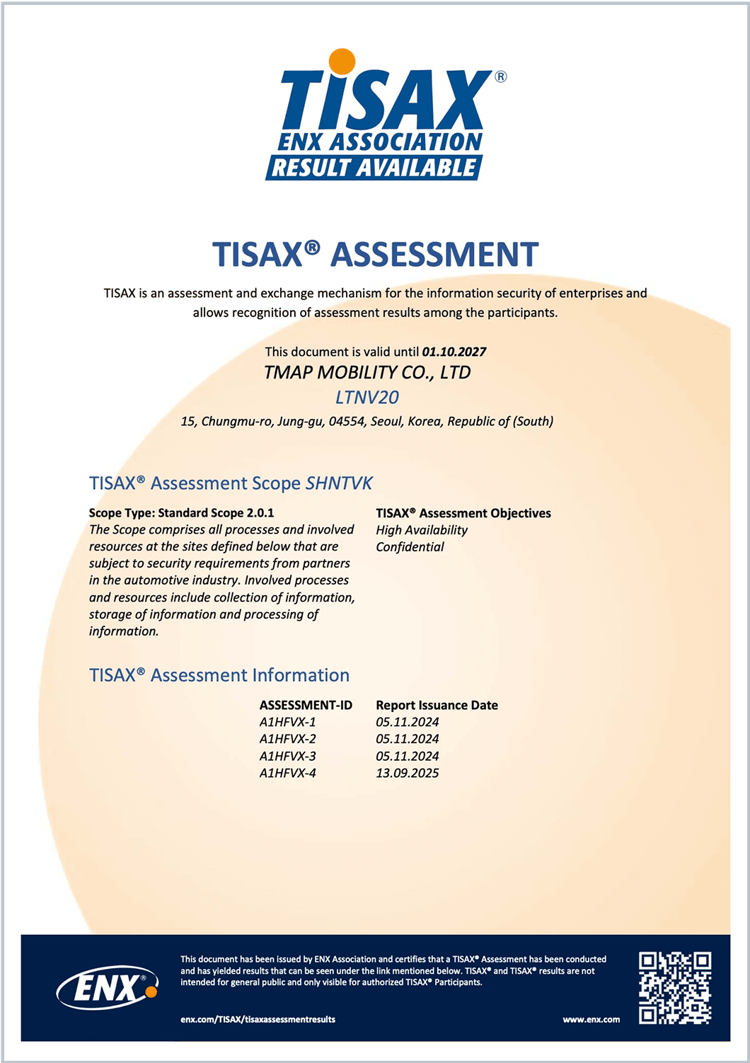 자동차 공급망 정보 보안 TISAX