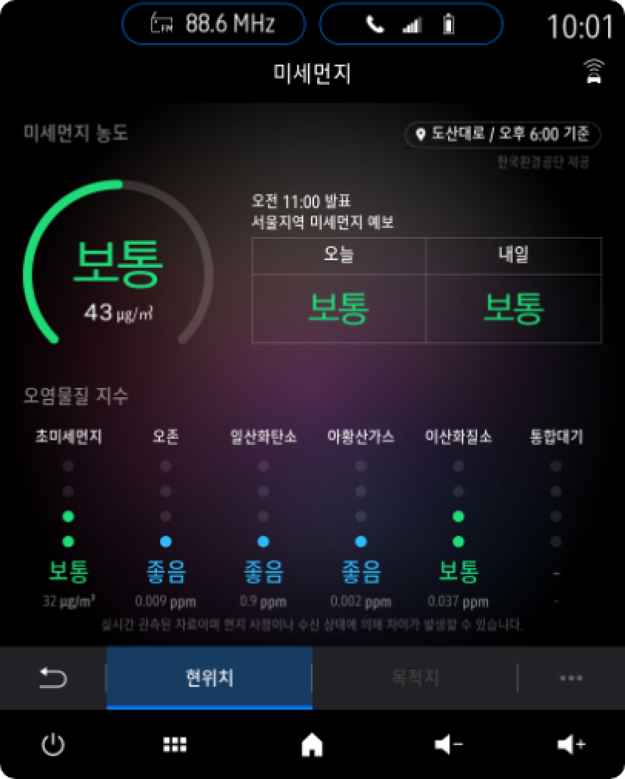 미세먼지 화면